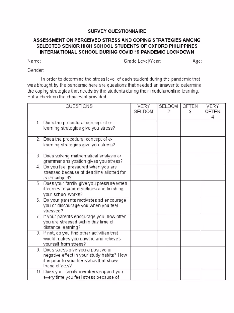 Should schools ask students stress survey questions?