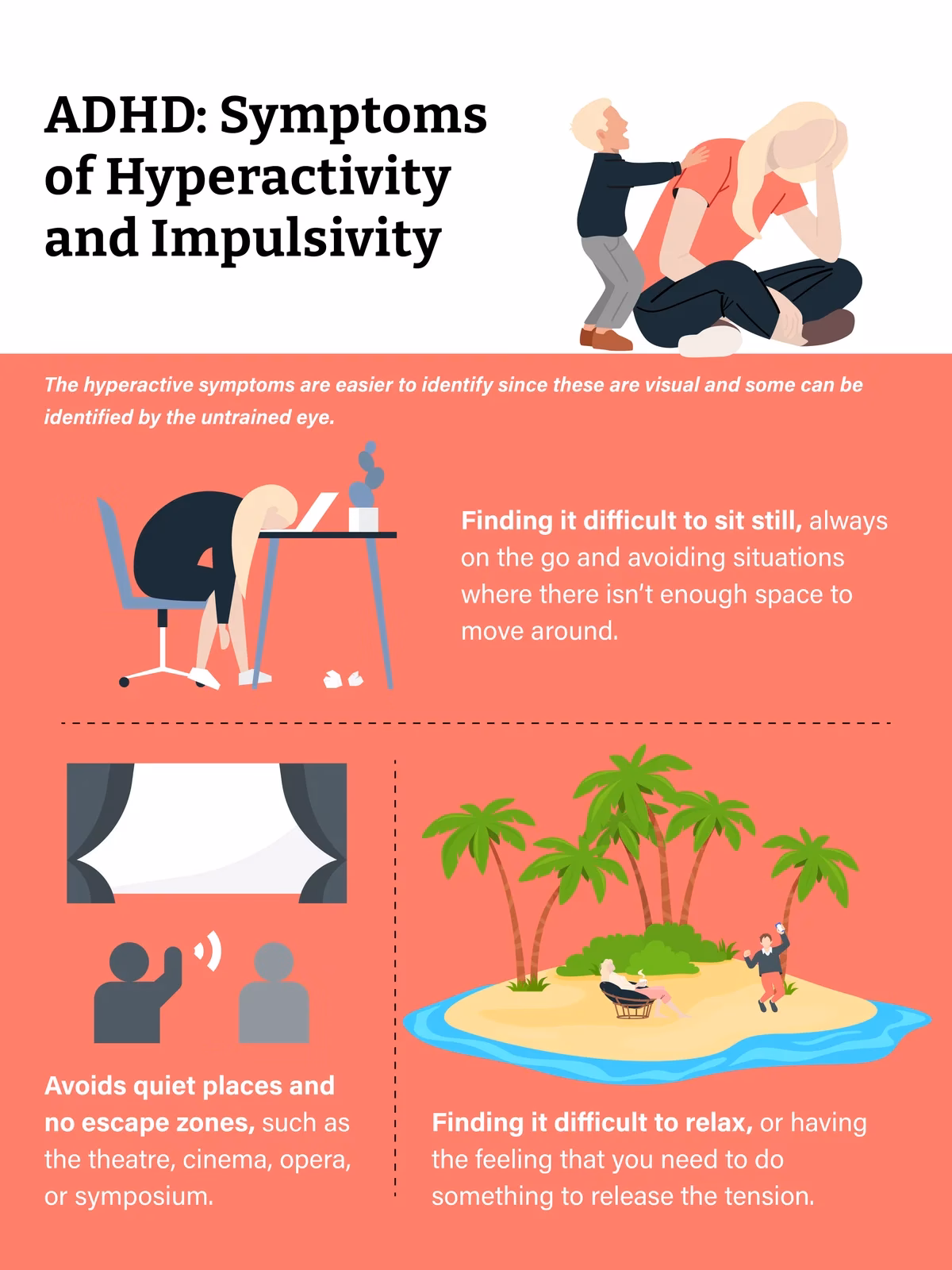 Is slow psychomotor speed a symptom of ADHD?