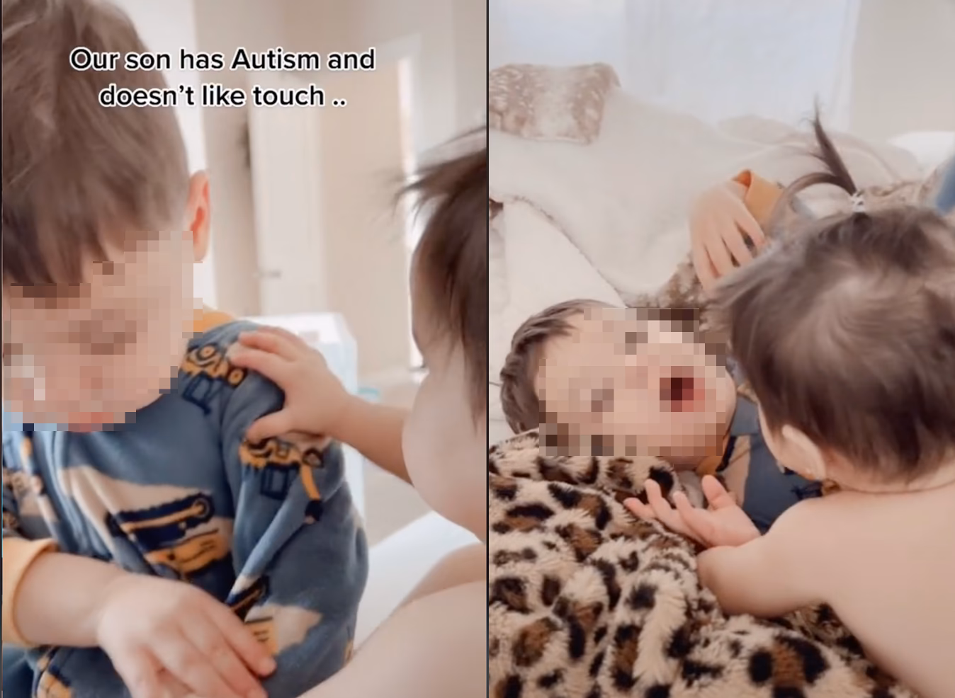 Why is touch a problem for autistic children?