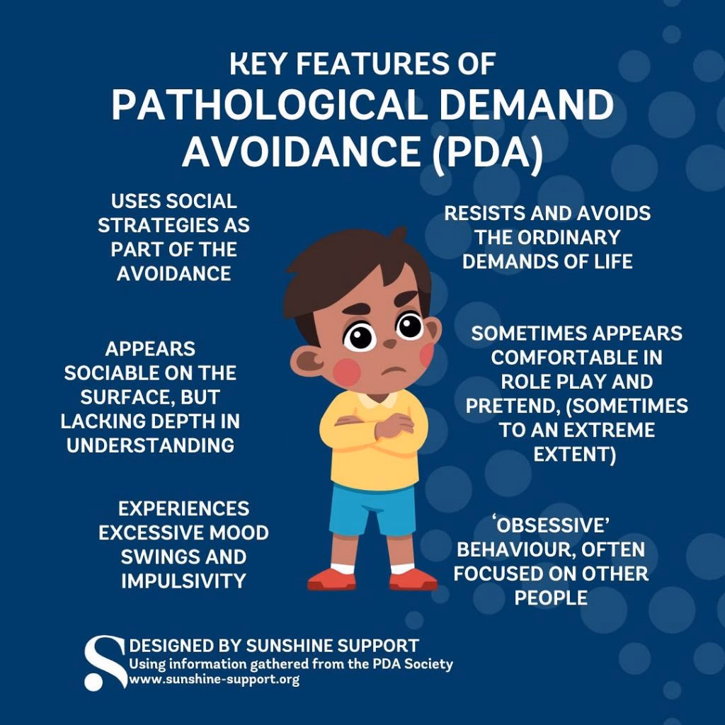 What is the difference between autism and PDA?