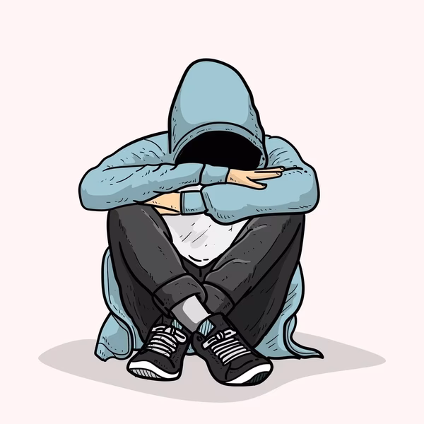 Who is the author of this depression drawing?