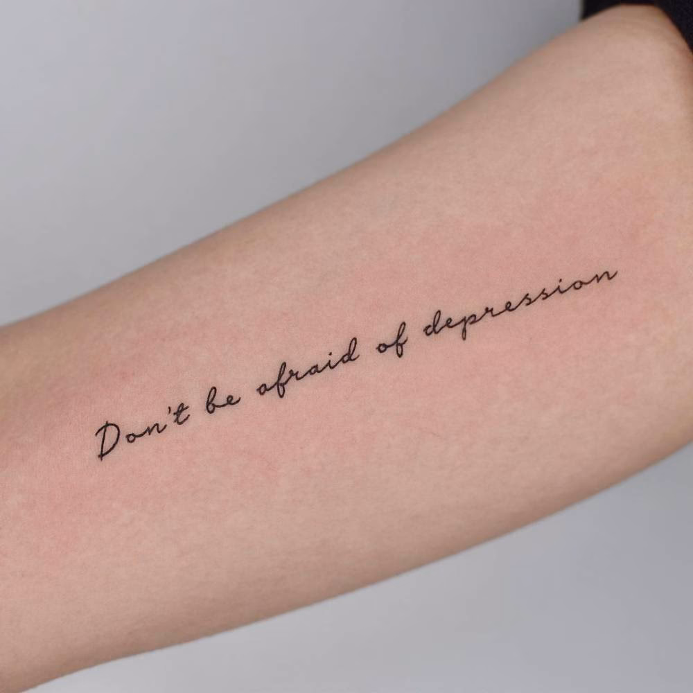 How do you personalize depression & anxiety tattoos?