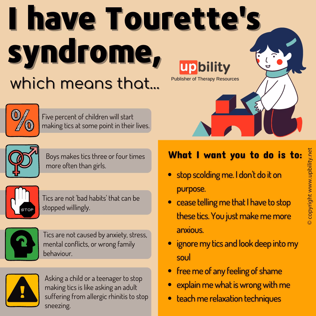 What is the relationship between Tourette's syndrome and mental health?