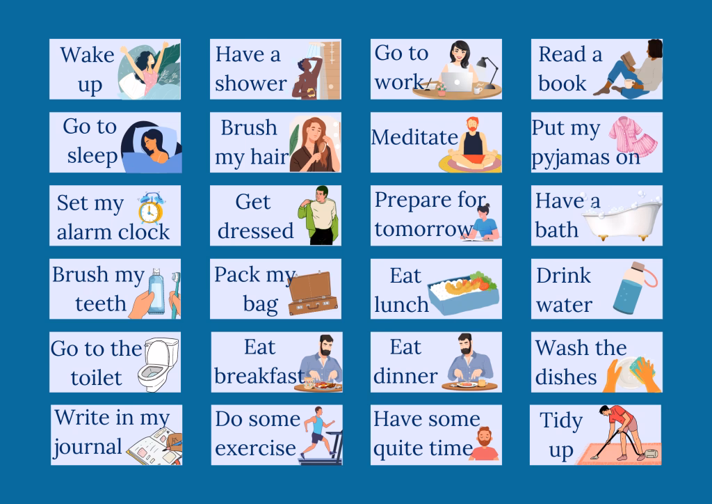 Can visuals help a child's daily life?