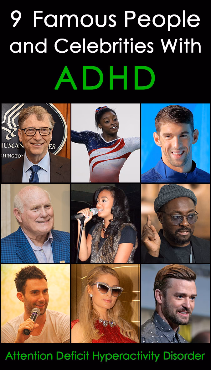 Who is the most famous person with ADHD in modern gymnastics?