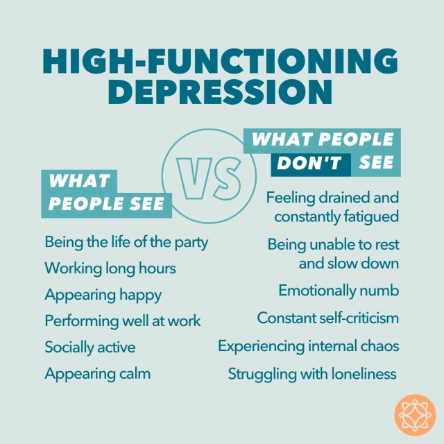 What can a person with high-functioning depression do?