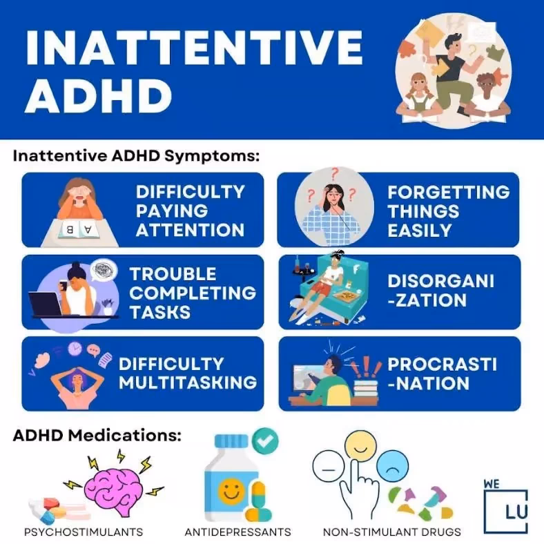 Why do people with inattentive ADHD make careless mistakes?