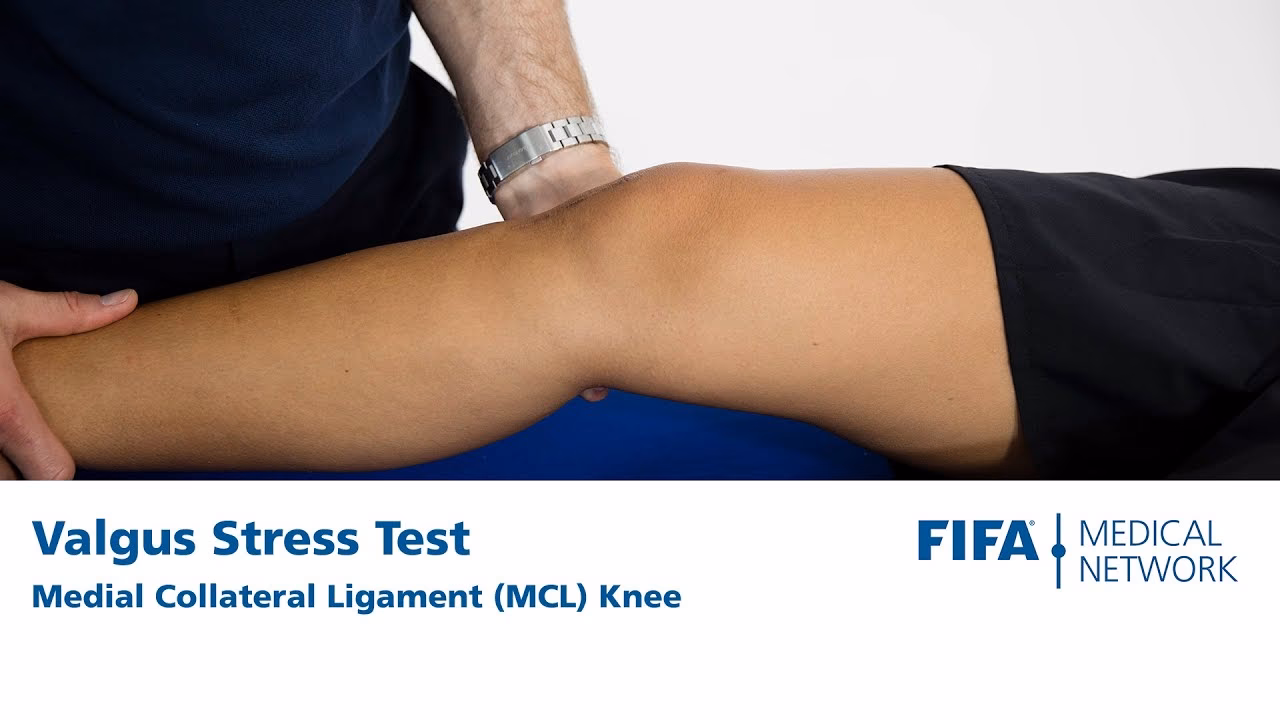 What is a valgus stress test?