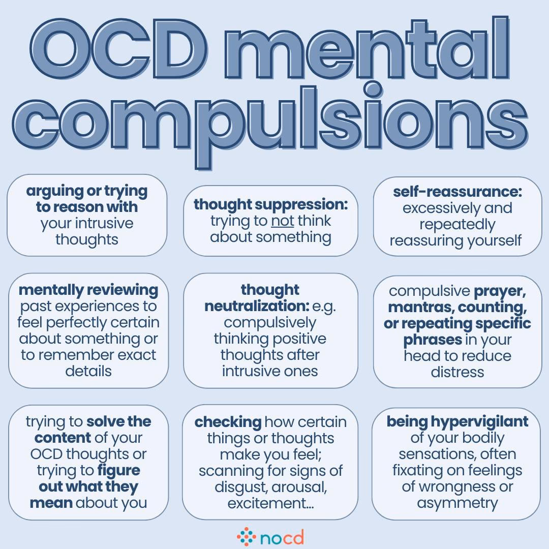 What are mental compulsions?
