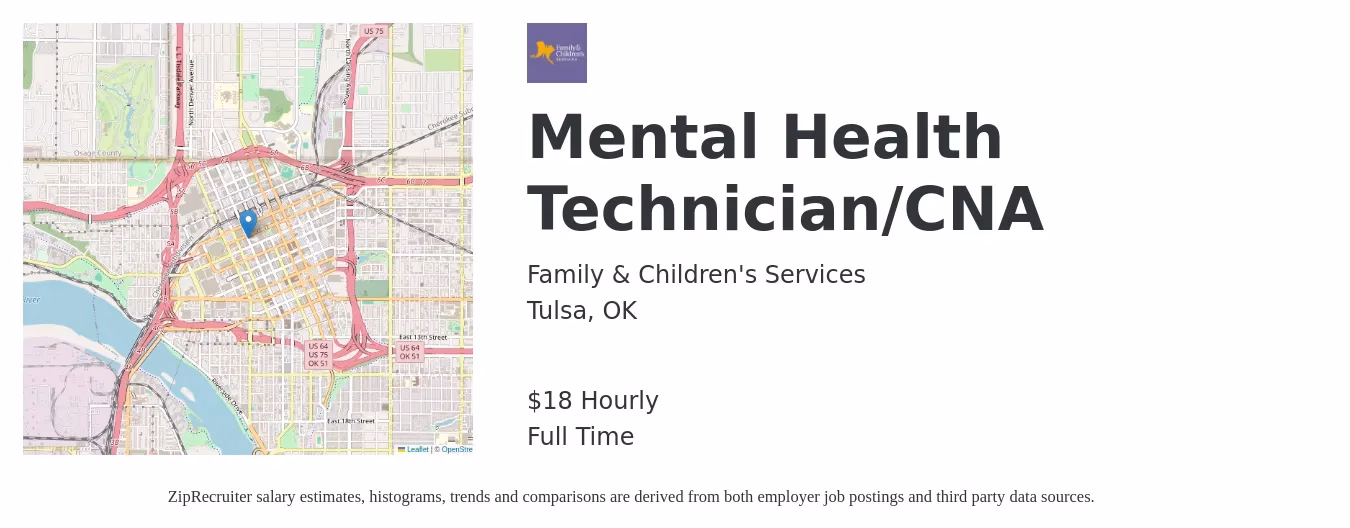 How many mental health jobs are there in Tulsa Oklahoma?