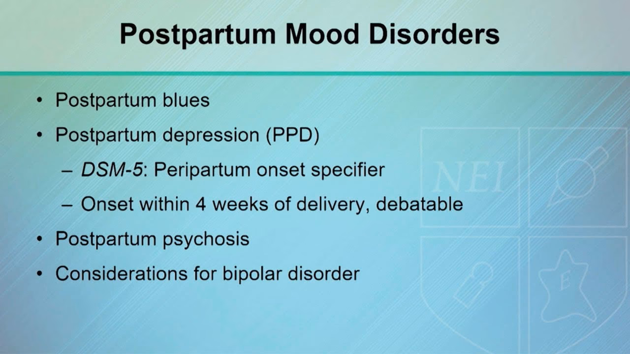Can the DSM 5 help with postpartum depression & anxiety?