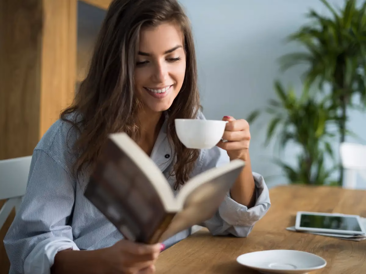 How can reading a book help you relax?
