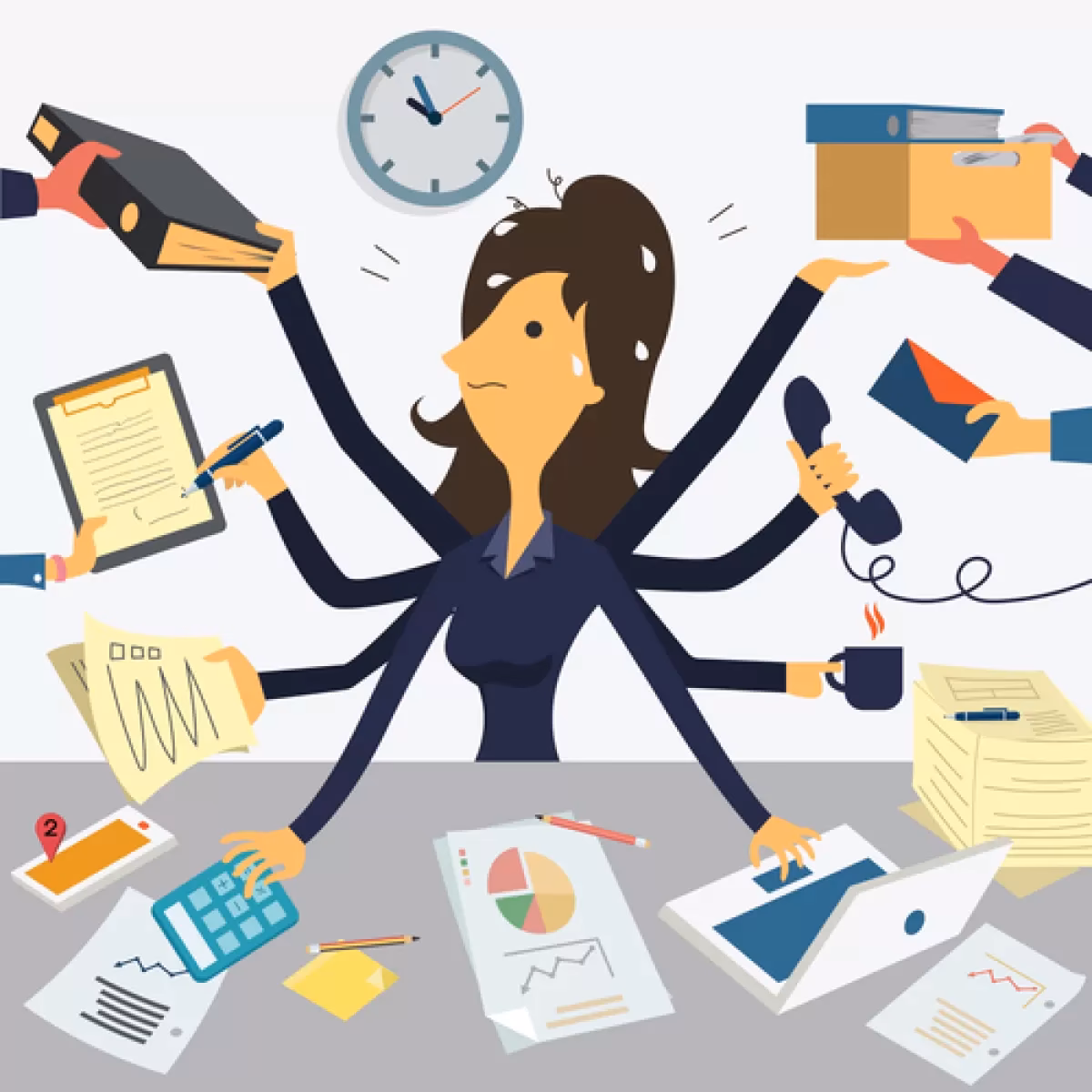 Are stress illustrations royalty-free?