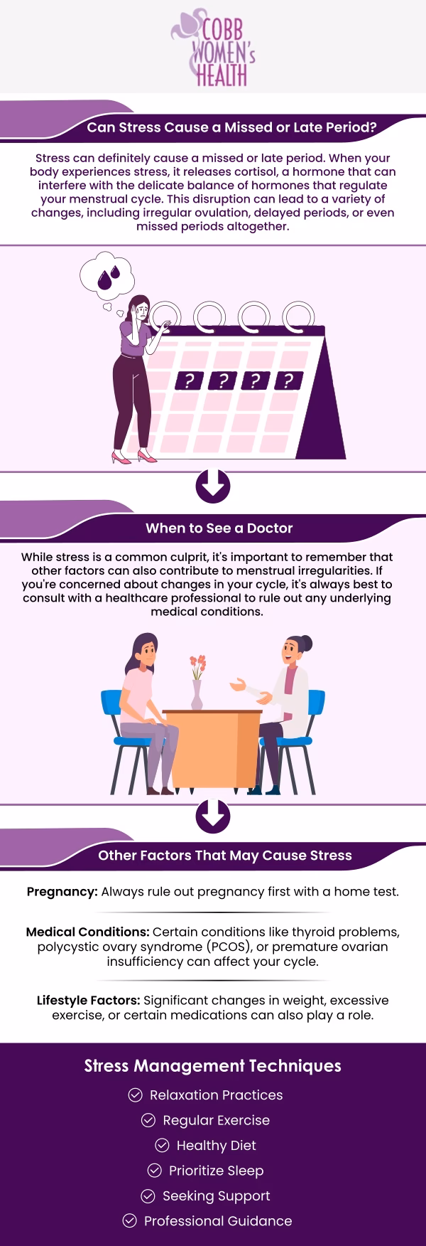 Can stress cause irregular periods?