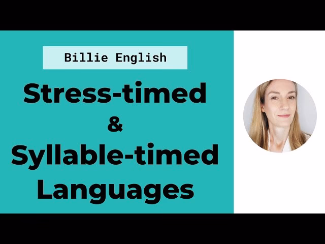 What is a stress-timed language?
