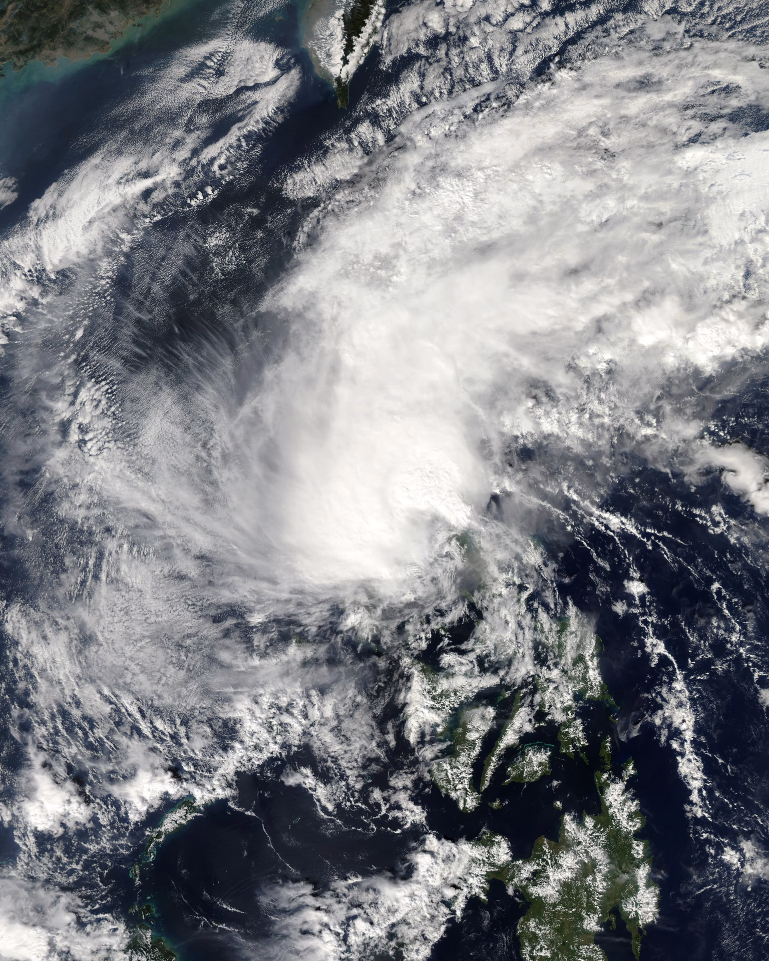 Where is tropical depression Querubin?