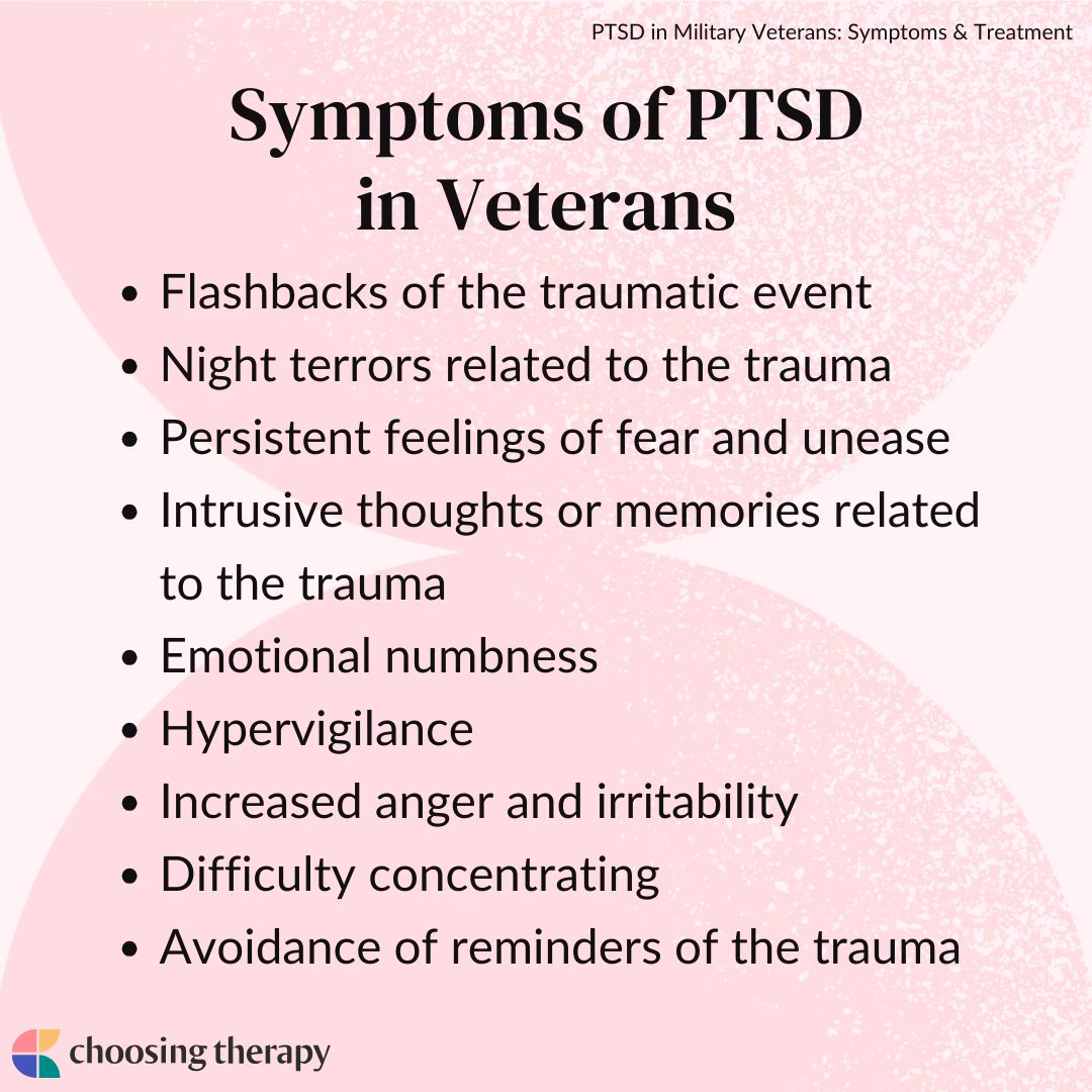 How does PTSD affect a veteran's life?