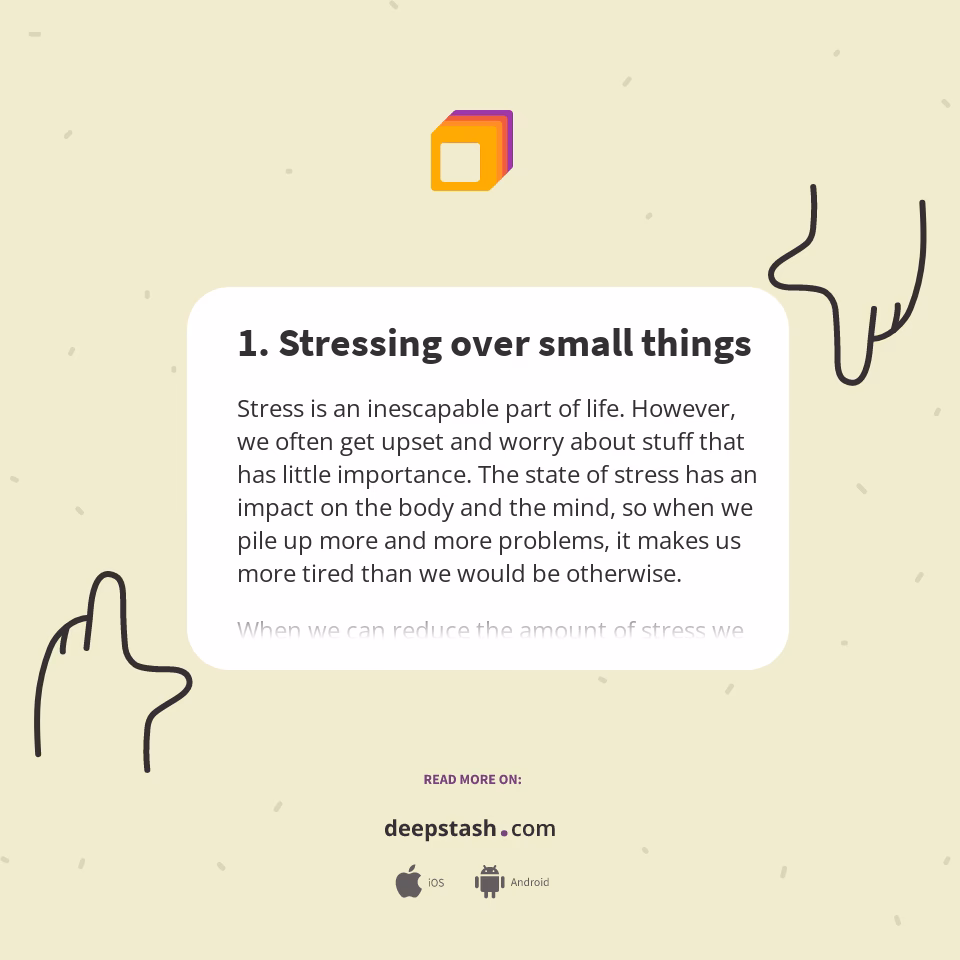 Are You overreacting to small things?