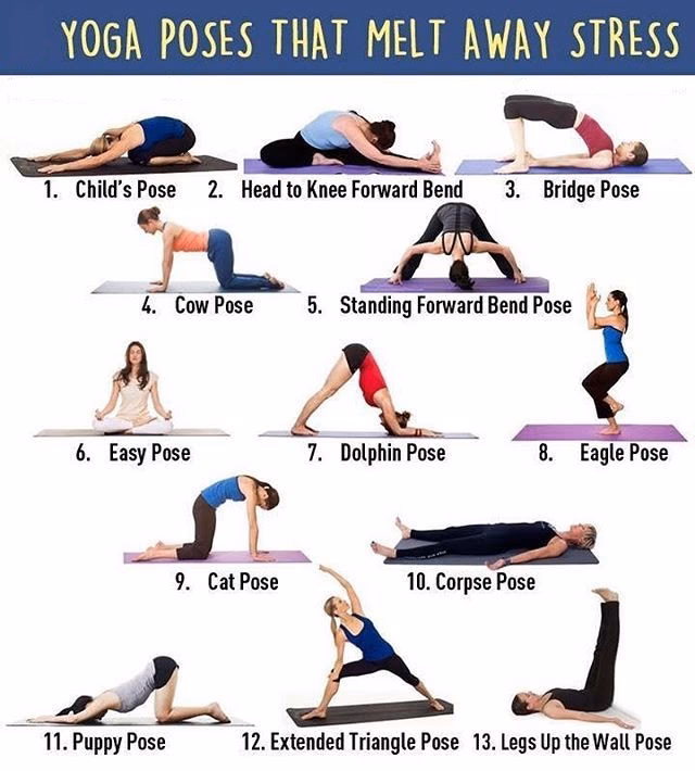 How do you reduce stress in yoga?